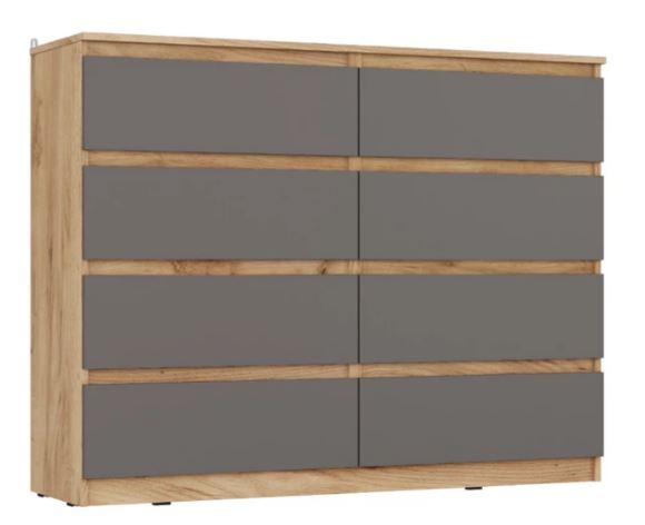 Сити Комод К-16 Серый Графит/Дуб Крафт Золотой /Ваша ме