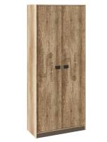 Пилигрим Шкаф для одежды ТД-276.07.22 (Дуб Каньон светлый, Фон серый)