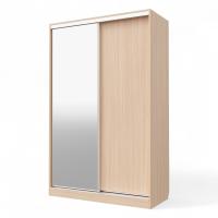 Шкаф-купе БН-61 2дв 1400х600х2200 Дуб мол/хром
