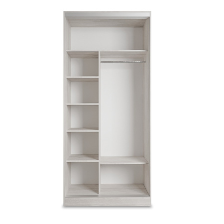 Шкаф-купе Клэр с зеркалом 1000х600х2200 сосна лофт-хром