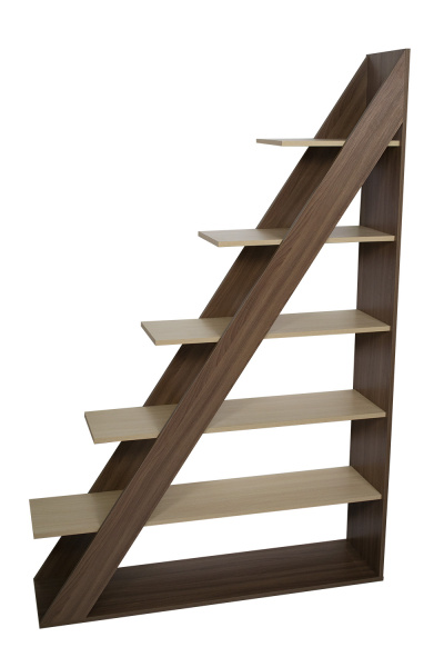 Стеллаж СС-05/Шимо темный/Дуб млечный