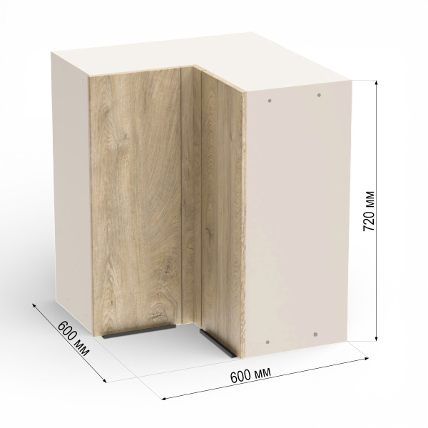 ВИГО  Шкаф настенный угловой 90град.