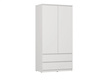 Шкаф ШРК -2 с ящиками Сити Белый/Белый снег