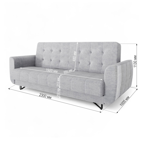 Диван-кровать "Тиффани" М 1074 - 12 бирюзовый