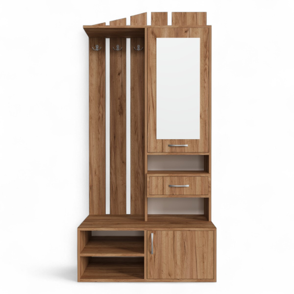 Прихожая с зеркалом Рейн-1 Дуб Крафт Табачный
