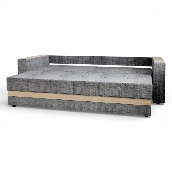 Диван-кровать "Лидер 9" S 2292 - 18 т. серый декор Ясень