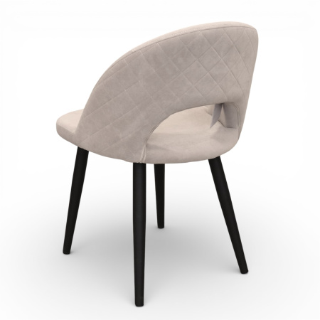 Стул Капри-4, Т170 (бежевый)+нога 1R38 (черный)