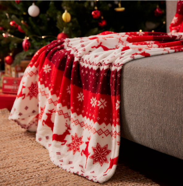 Плед Этель "Новогодний олень" 150*200 см, 9000759