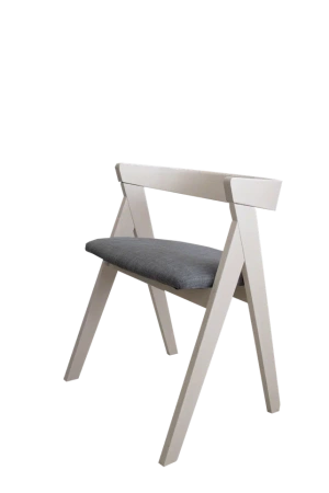 Стул CB-3332YBZ, beech wood, ткань Charcoal-XD12237/Milky White Beech