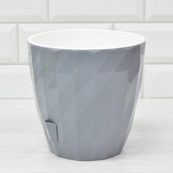 Кашпо Соло "RUBY" (3л.) Цв. Серый жемчуг (Арт. КШ-4714)