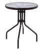 Стол LRRT-007 Круглый, металл/стекло
