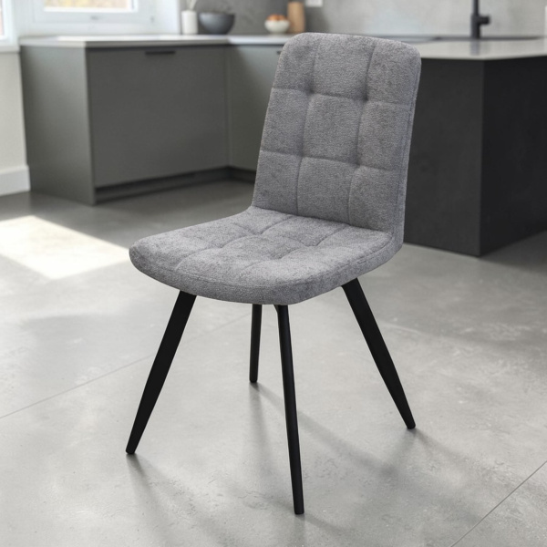 Стул Абсент NEW Поворотный, BL13-светло-серый +нога 360F40 черный