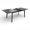 Стол Галактика 160,1600(550)*900 ЛДСП,Сланец Скиваро,подстолье  дерево, черный