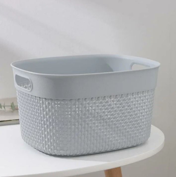 Корзина для хранения  OSLO 6л серый шторм