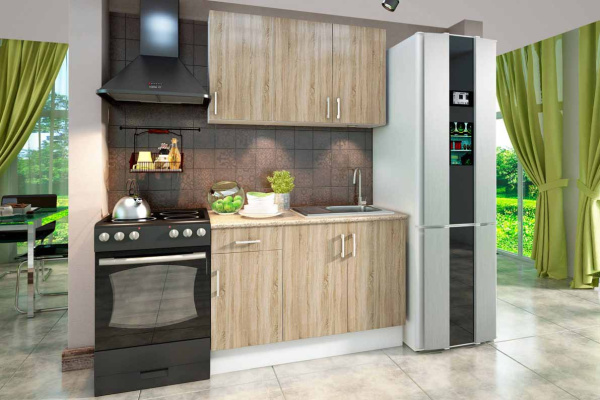 Уют СТЛ.275.02 Шкаф навесной 80 + фасад Белый/Дуб соном